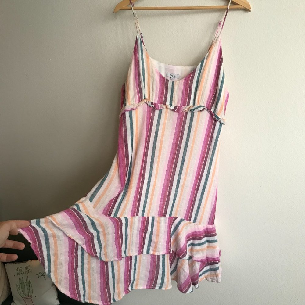 Rails Linen Shimmer Sparkly Striped Summer Spaghe… - image 4